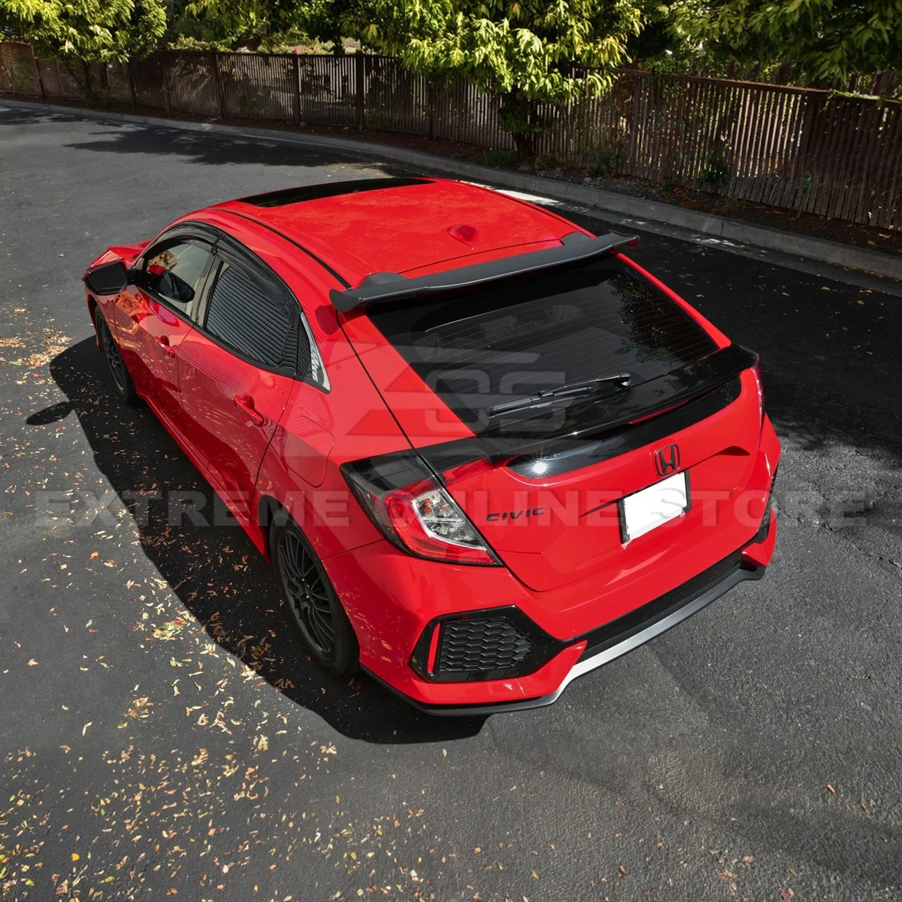 2016-21 Honda Civic Hatchback Spoon Style Rear Roof Spoiler Kit ...