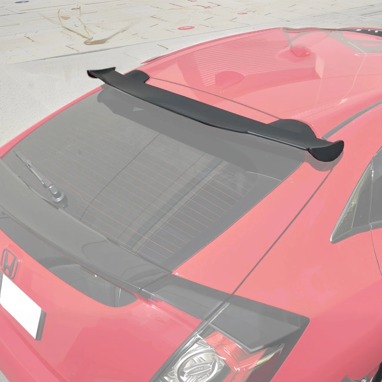 2016-21 Honda Civic Hatchback Type R Conversion Rear Spoiler W/ Spoon ...
