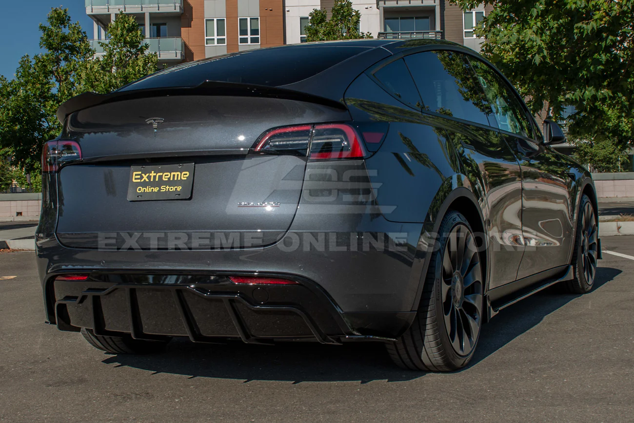 Model Y Rwd Rear Bumper 2020-24 Tesla Model Y Performance Rear Bumper Diffuser - Extreme Online ...