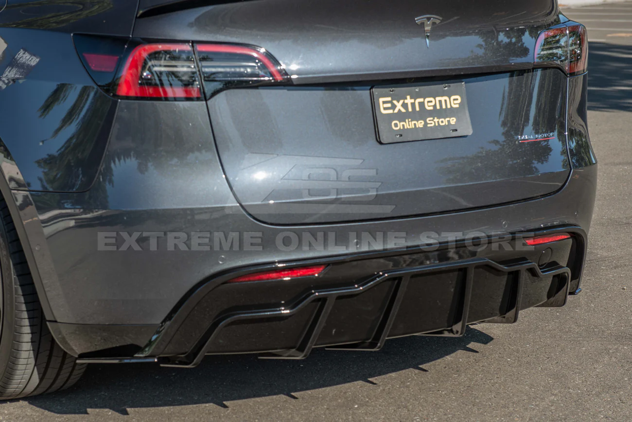 Model Y Rwd Rear Bumper 2020-24 Tesla Model Y Performance Rear Bumper Diffuser - Extreme Online ...